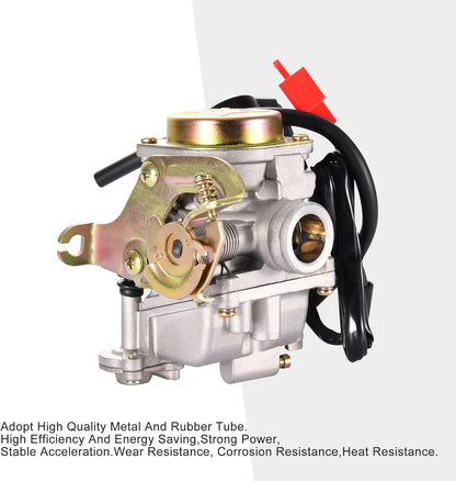 Carburetor PD18J with Electric Choke for 4-Stroke GY6 49cc 50cc Chinese Scooter 139QMB
