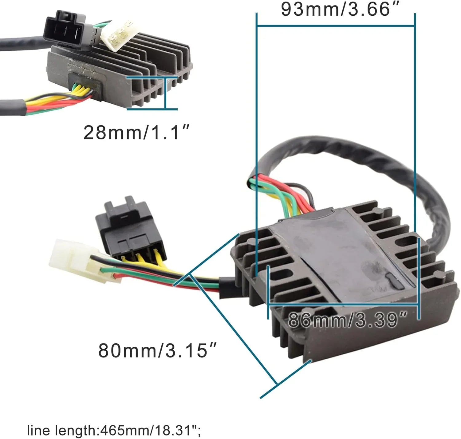 Voltage Regulator Rectifier for Honda CBR 600 F4i, CBR 929RR, & CB 900 F | 31600-MCJ-641 - goofitmoto