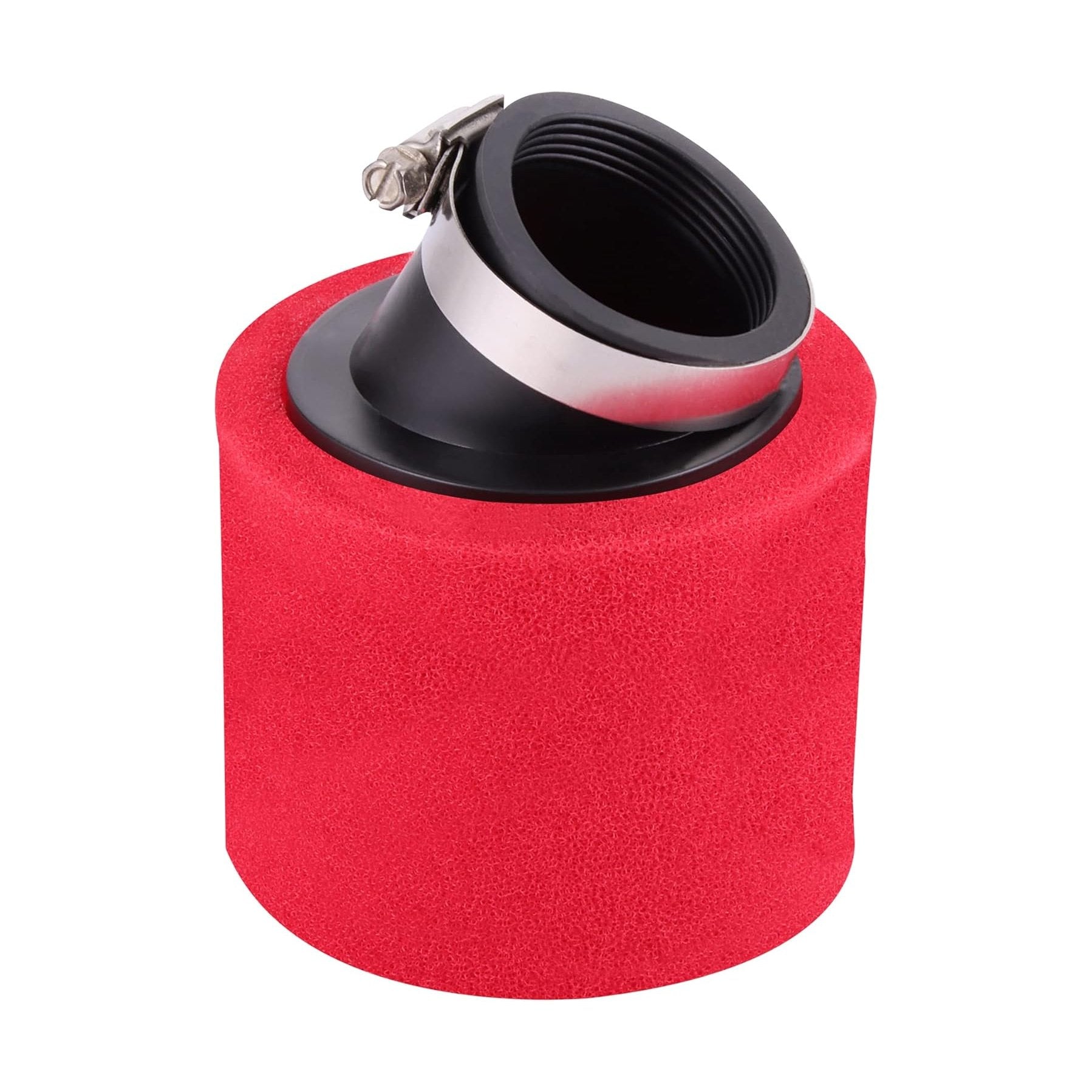 GOOFIT Red Bent High Flow Foam 48mm Air Filter Replacement for 50cc 70cc 90cc 110cc 125cc 250cc Dirt Bike 150cc Scooter Pit Quad ATV Buggy