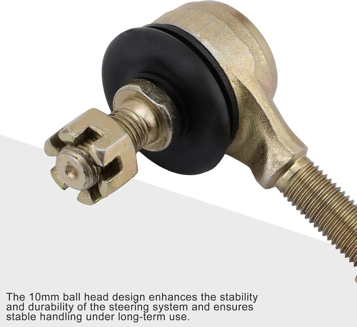 10mm Tie Rod End Ball Joint | High-Strength Steel for 50cc-250cc ATV & Quad - goofitmoto