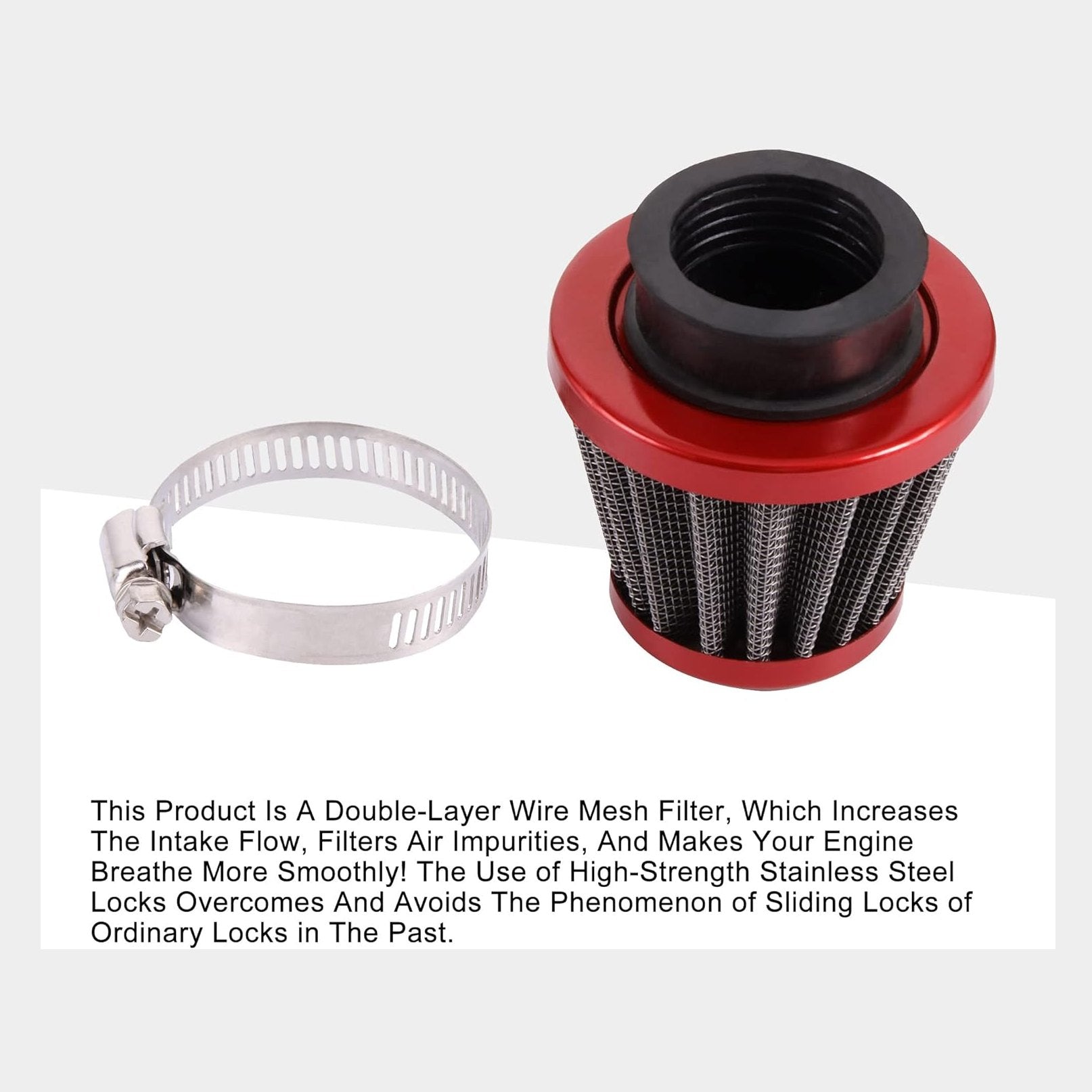 GOOFIT 35mm Motorcycle Red Air Filter for 50cc 70cc 90cc 110cc 125cc XR50 CRF50 ATV Quad Go Kart Pit Dirt Bike 4 Wheeler Parts