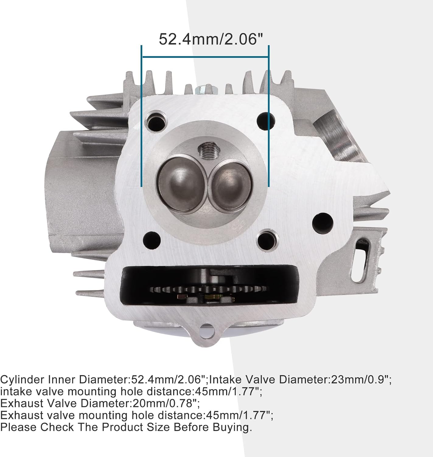 GOOFIT Completed Cylinder Head Replacement for 4 Stroke Chinese TaoTao Coolster 110cc Engine ATV Pit Quad Go Kart Dirt Bike