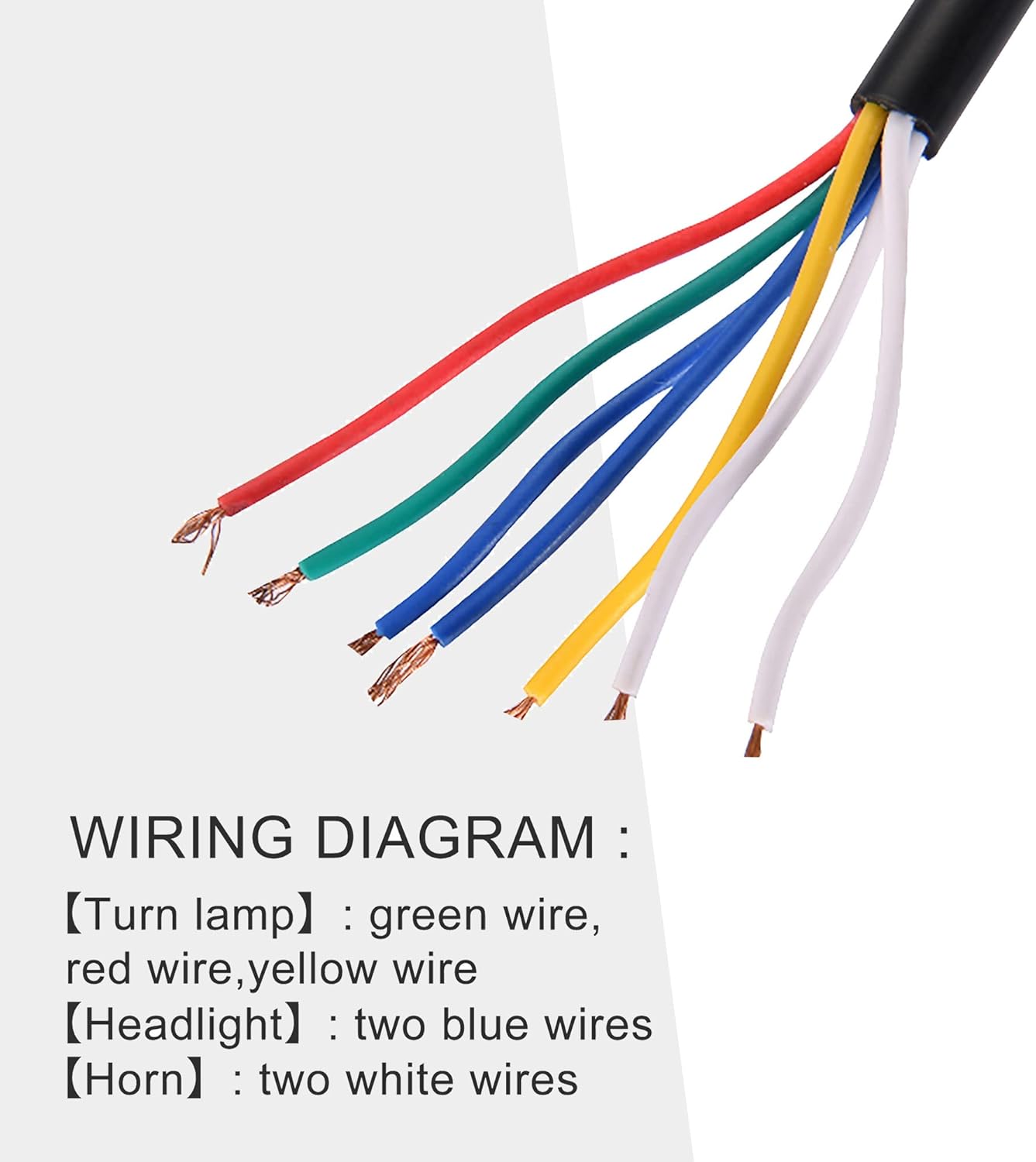 GOOFIT Universal 7/8" Handlebar Turn Signal Light & Horn Switch Button for Spotlight Scooter Electrombile Moped Dirt Bike Scooter ATV Off road