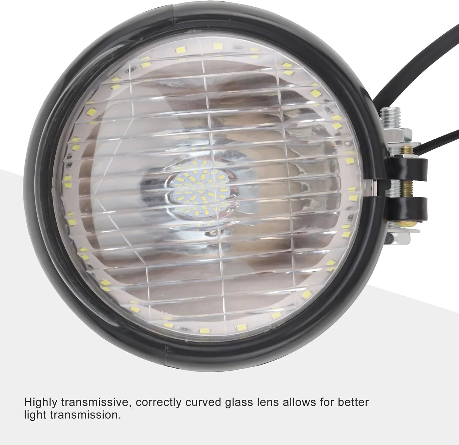 Universal 12V Motorcycle Headlight with Integrated Turn Signals & Tail Light - goofitmoto