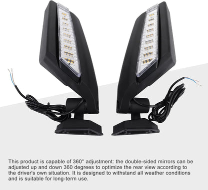 Integrated LED Turn Signal Side Mirrors for Can-Am Maverick X3 (2017-2022) - goofitmoto