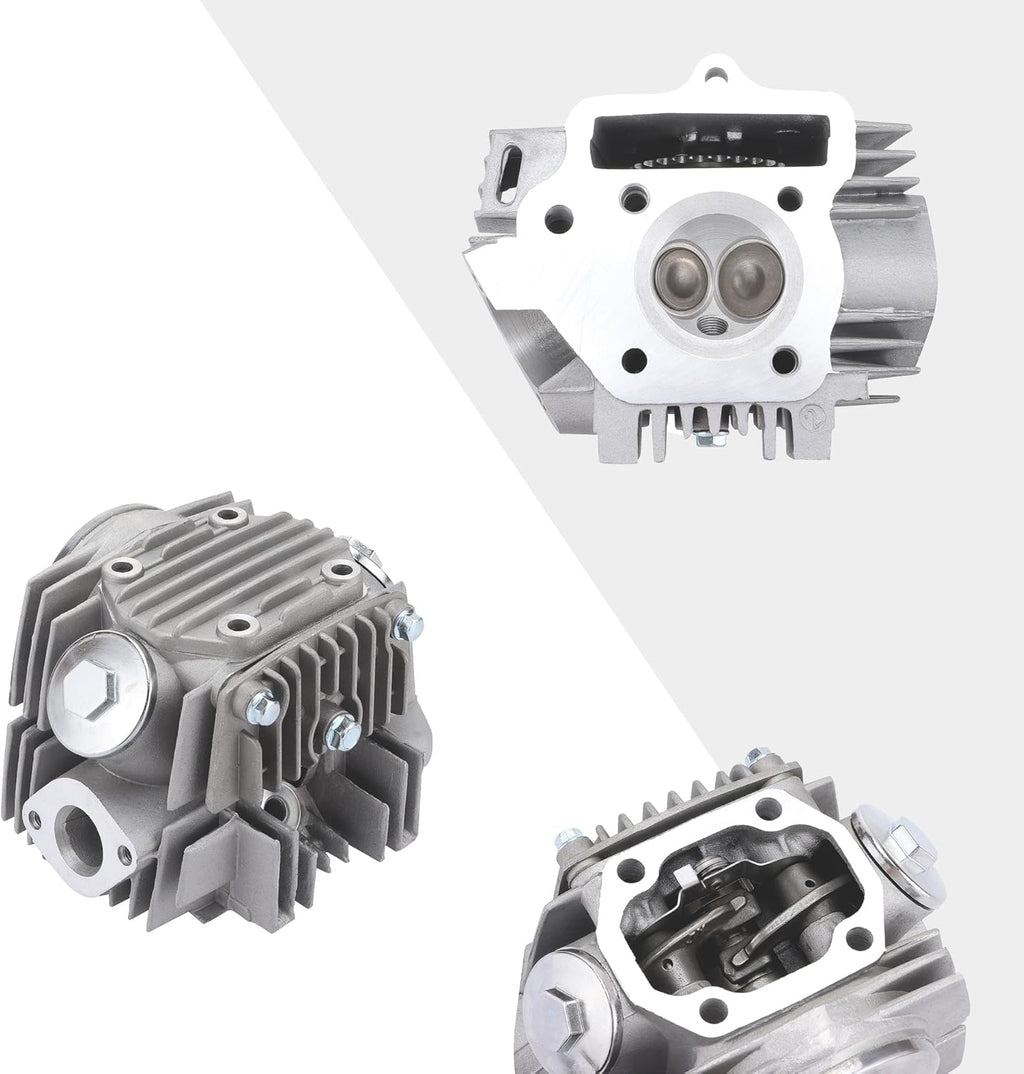 GOOFIT 52.4mm Cylinder Head Assembly for 4 Stroke 110cc ATV Go Kart Scooter