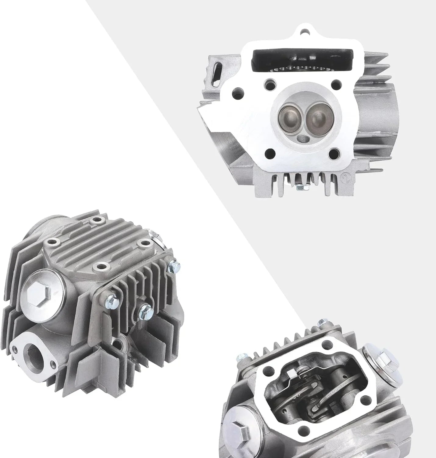 52.4mm Cylinder Head Assembly with 28T Sprocket for 110cc 4-Stroke ATV Go Kart - goofitmoto