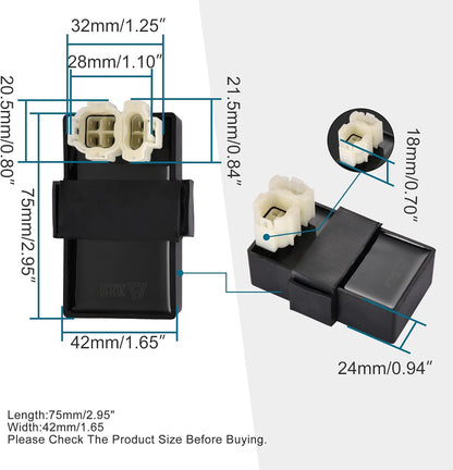 GOOFIT 6 Pin DC CDI Replacement for GY6 49cc 50cc 125cc 150cc CF250 ATV 4 Wheeler Quad Go Kart Scooter Moped