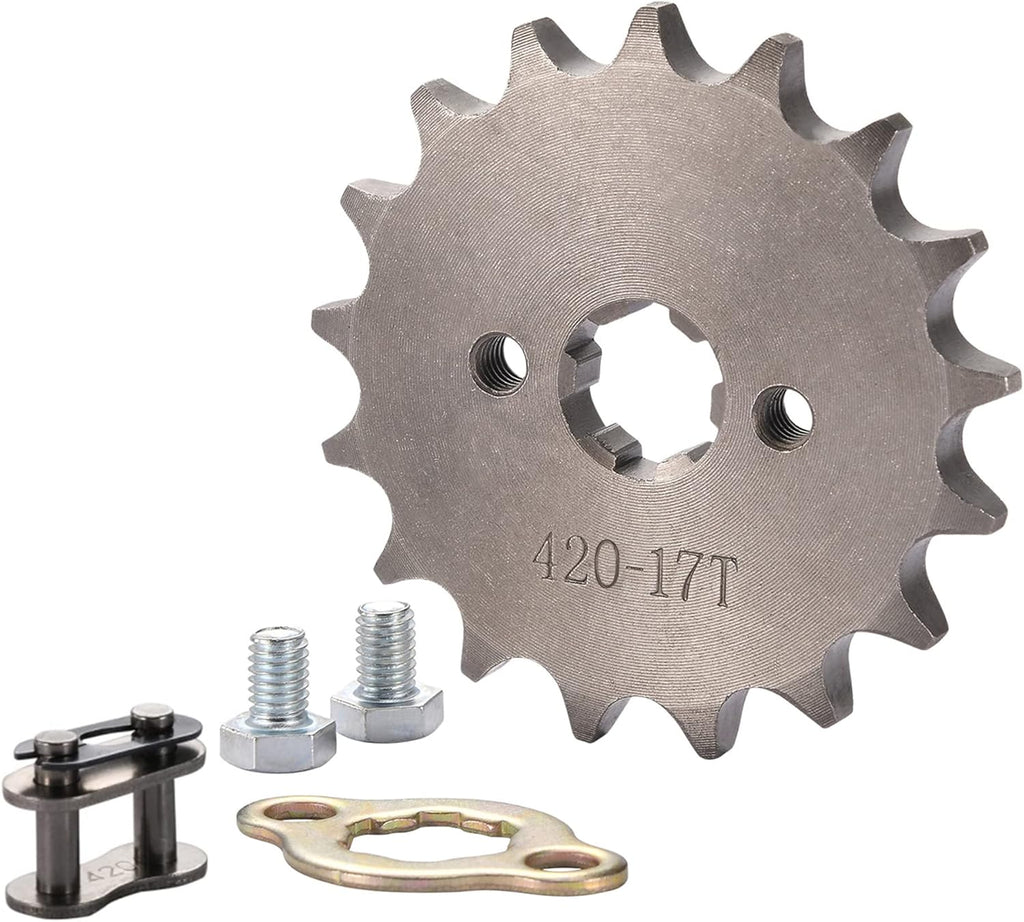 GOOFIT 17mm Sprocket Replacement for 50cc 70cc 90cc 110cc Motorcycle Dirt Bike ATV Quad(420-17T)