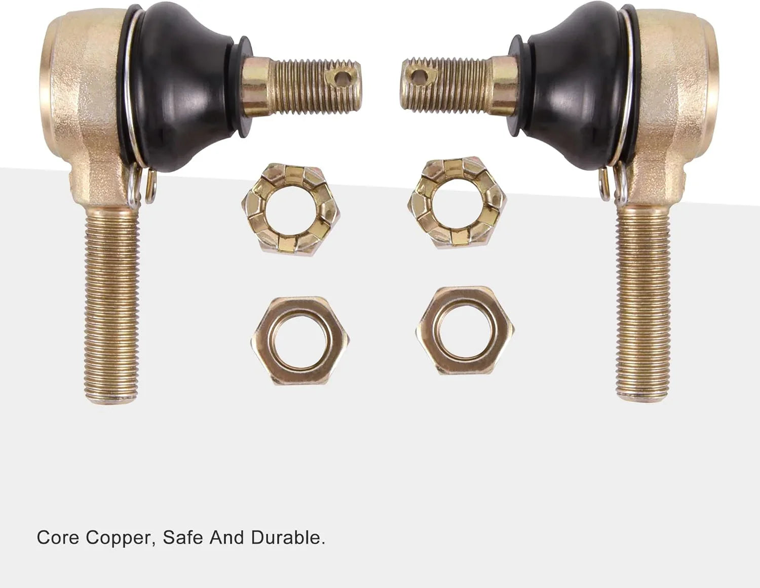 12mm x 12mm Heavy-Duty Tie Rod End Set | Heat-Treated Ball Joints for 150cc-250cc Go Kart & Buggy (Pair of 2) - goofitmoto