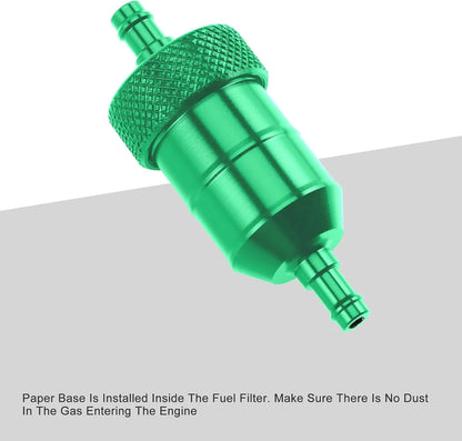 Aluminum Inline Fuel Filter 7mm for Mini Pocket Bike ATV Dirt Bike Pit Bike - goofitmoto