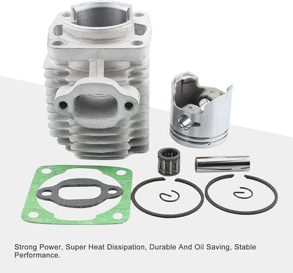 40mm Cylinder Rebuild Kit for 2-Stroke 47cc 49cc Pocket Bike Mini Quad & Chainsaw - goofitmoto