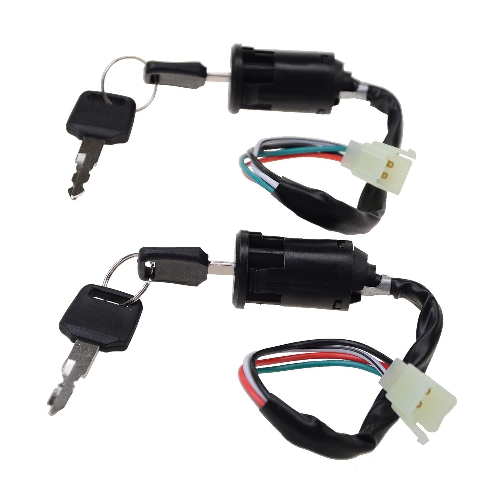 GOOFIT 4Pin Ignition Key Switch Set for Chinese Made 50cc 70cc 90cc 110cc 125cc 150cc 250cc ATV Dirt Bike Pocket Bike Quad Pack of 2