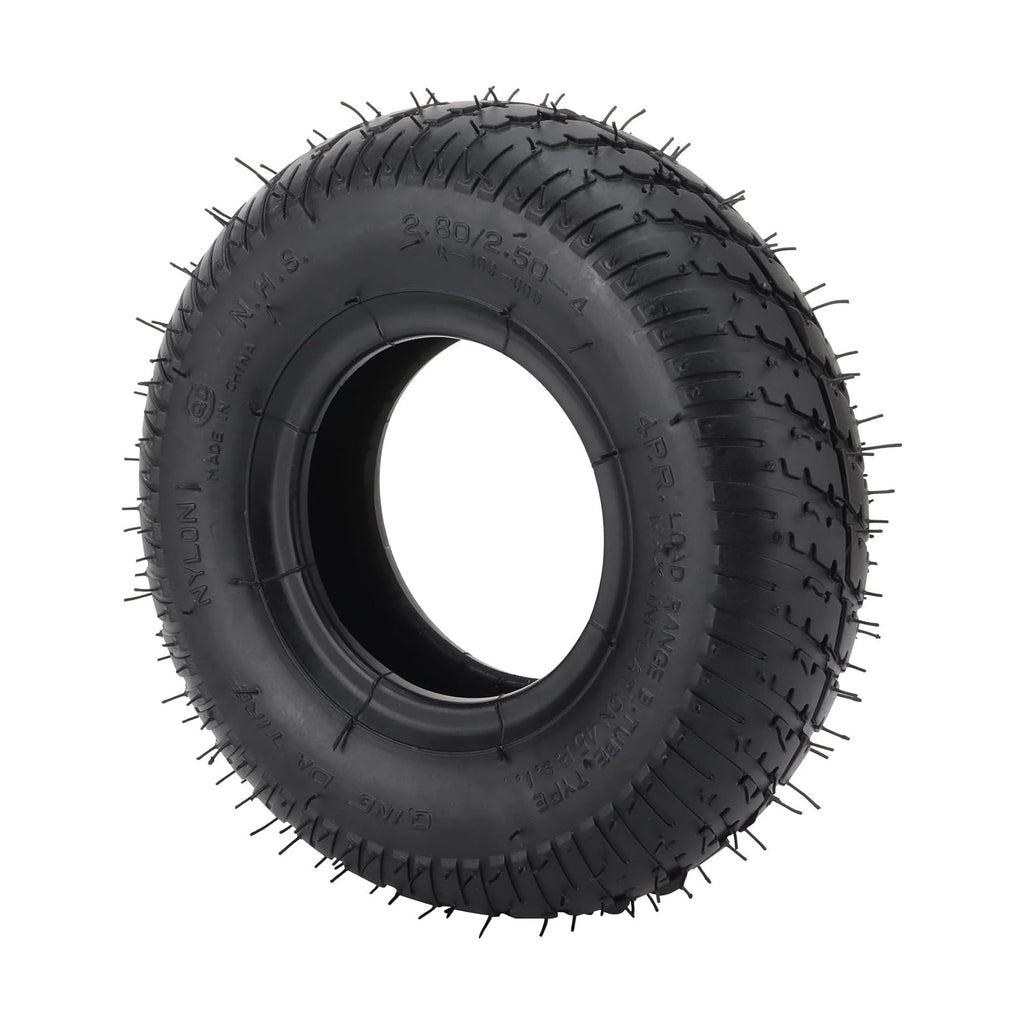 GOOFIT 2.80/2.50-4 280/250-4 2.80-4 Tire Tyres Metal Curved mouth valve TR87 For Electric Pneumatic Air Filled Hand Truck Utility Cart for Old Man Razor bike Scooter wheelbarrows trolleys