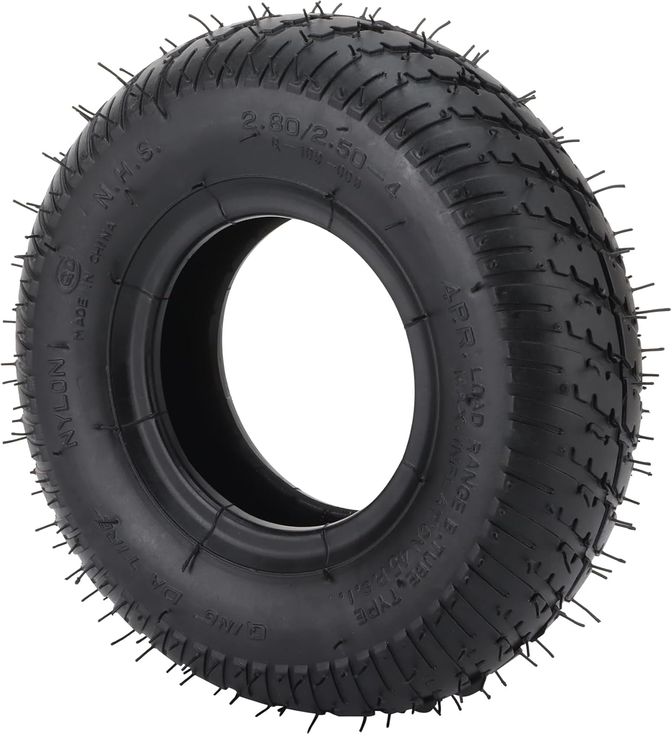 GOOFIT 2.80/2.50-4 280/250-4 2.80-4 Tire Tyres Metal Curved mouth valve TR87 For Electric Pneumatic Air Filled Hand Truck Utility Cart for Old Man Razor bike Scooter wheelbarrows trolleys