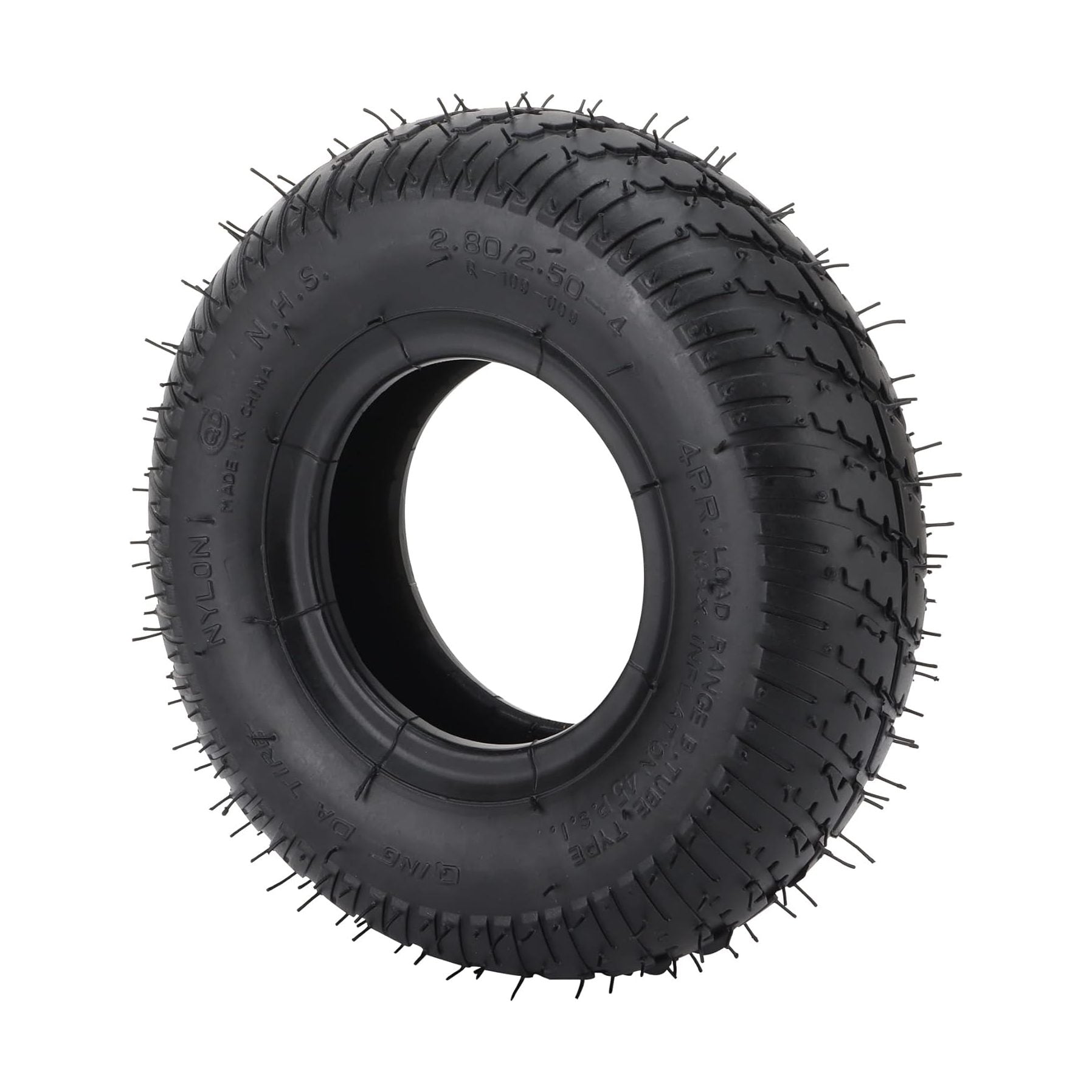 GOOFIT 2.80/2.50-4 280/250-4 2.80-4 Tire Tyres Metal Curved mouth valve TR87 For Electric Pneumatic Air Filled Hand Truck Utility Cart for Old Man Razor bike Scooter wheelbarrows trolleys