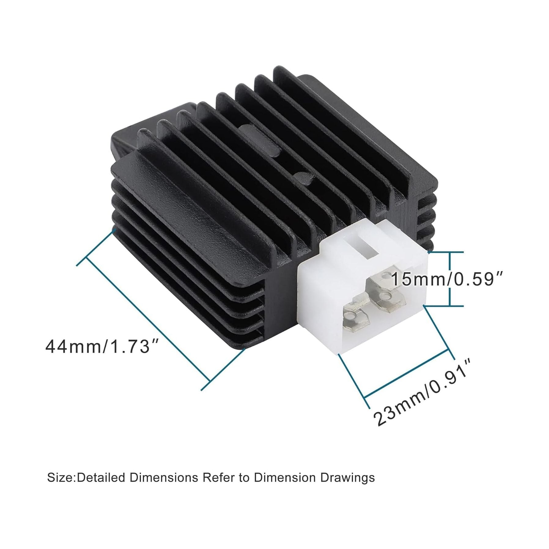 GOOFIT 4 Pin Voltage Rectifier Regulator 12V for GY6 50cc 60cc 80cc 125cc 150cc Chinese Scooters Motors Moped ATV Parts