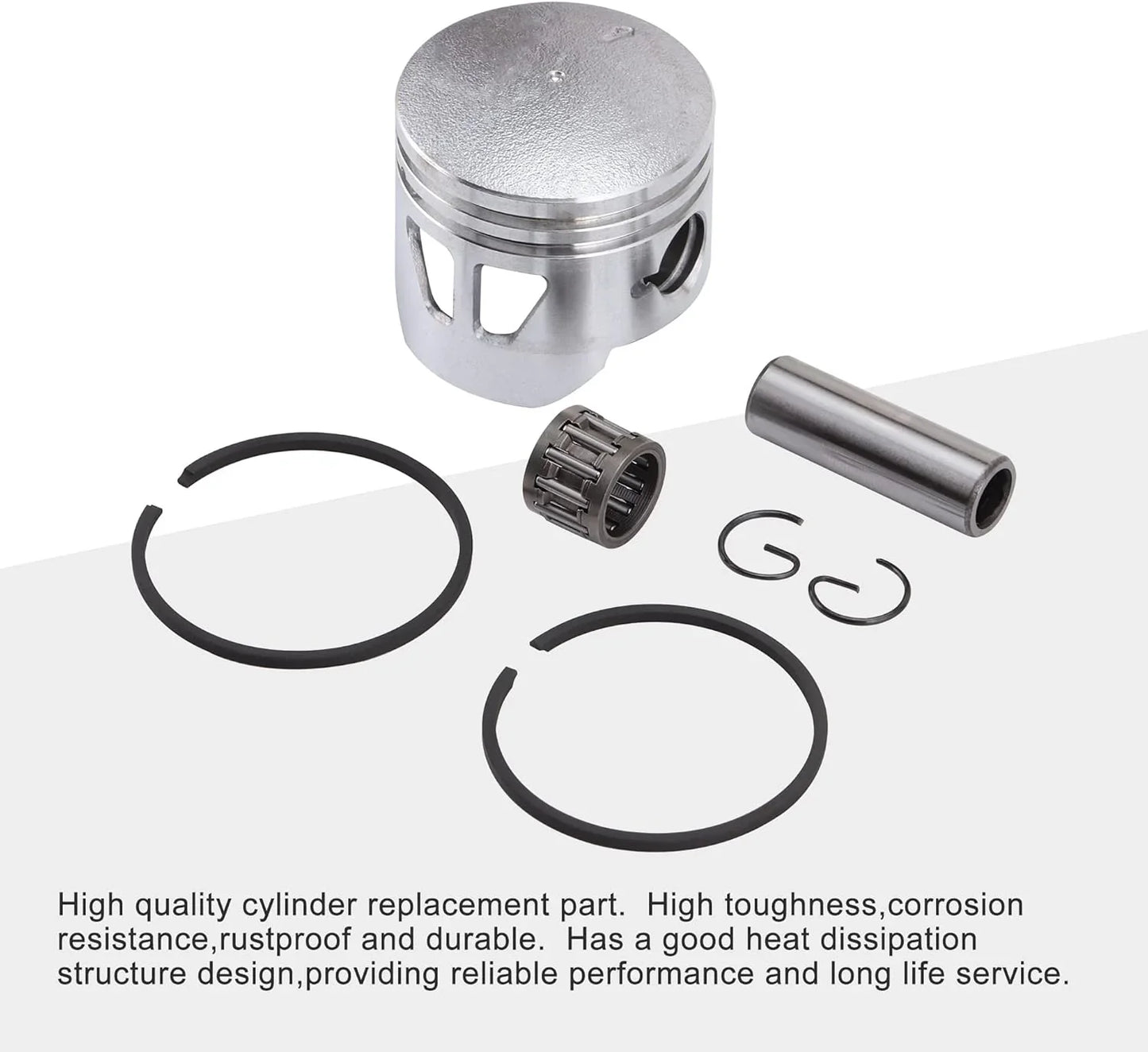 44mm Piston Kit Assembly for 2-Stroke 47cc 49cc Zenoah G23LH G2D - goofitmoto