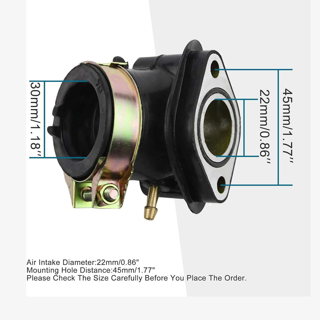 GOOFIT Intake Manifold Pipe for GY6 125cc 150cc Scooters Go Karts ATV Moped Scooter Dune Buggy