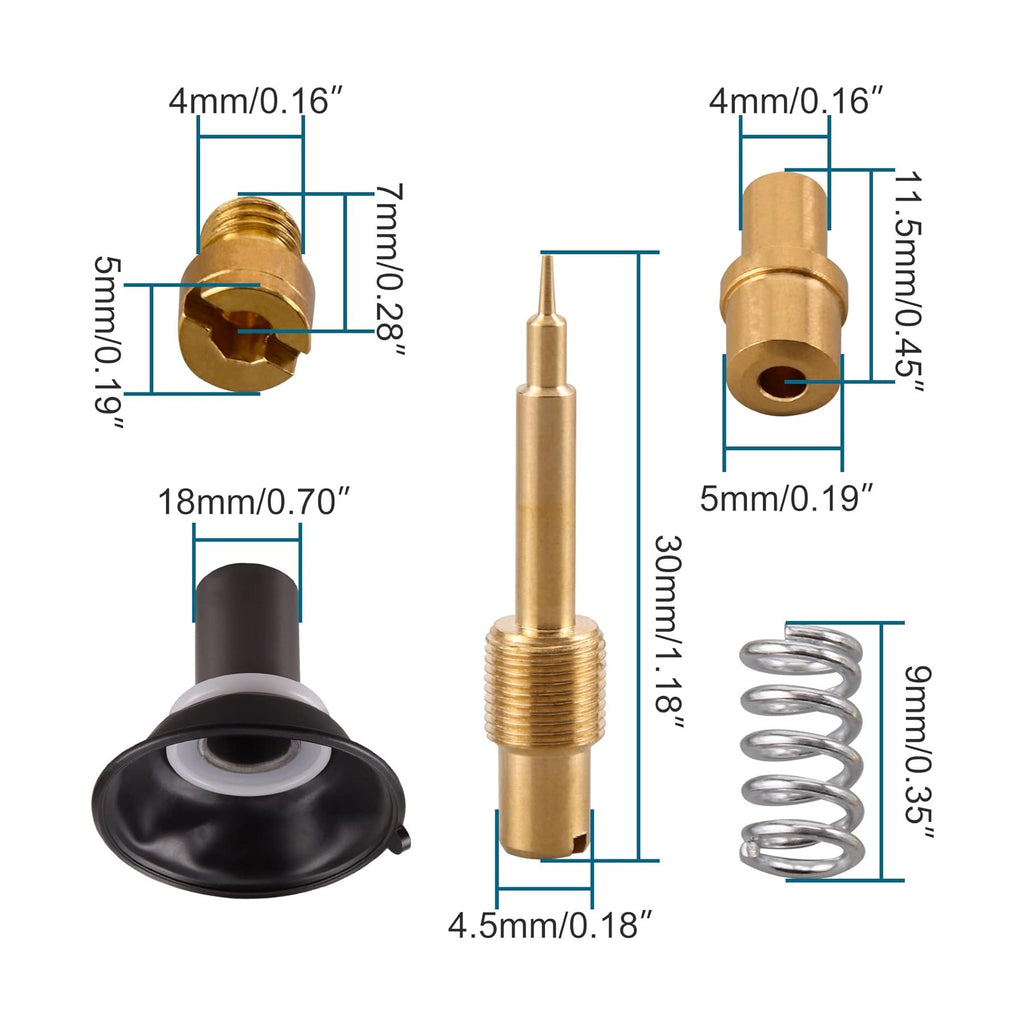 GOOFIT 18mm Carburetor Repair Kit for GY6 49cc 50cc ATV Go Kart & Scooter