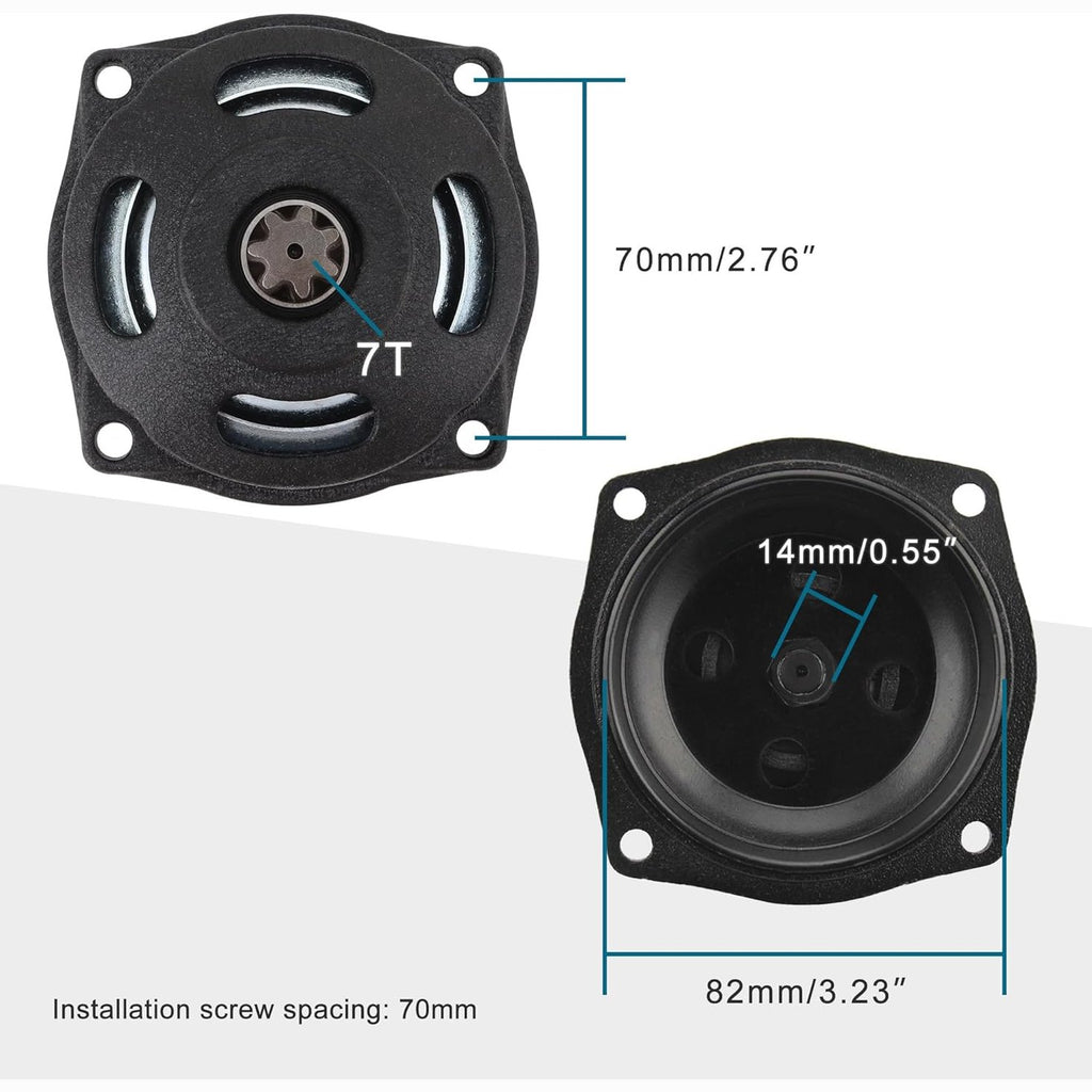 GOOFIT 7 Teeth Gearbox Clutch Drum for 2-stroke 47cc 49cc Pocket Bike