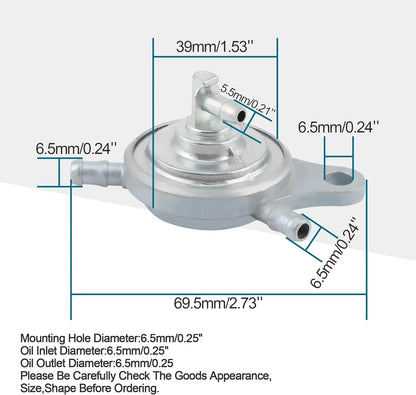 Vacuum Fuel Pump Valve Petcock for GY6 50cc–150cc ATV Scooter Go Kart - goofitmoto