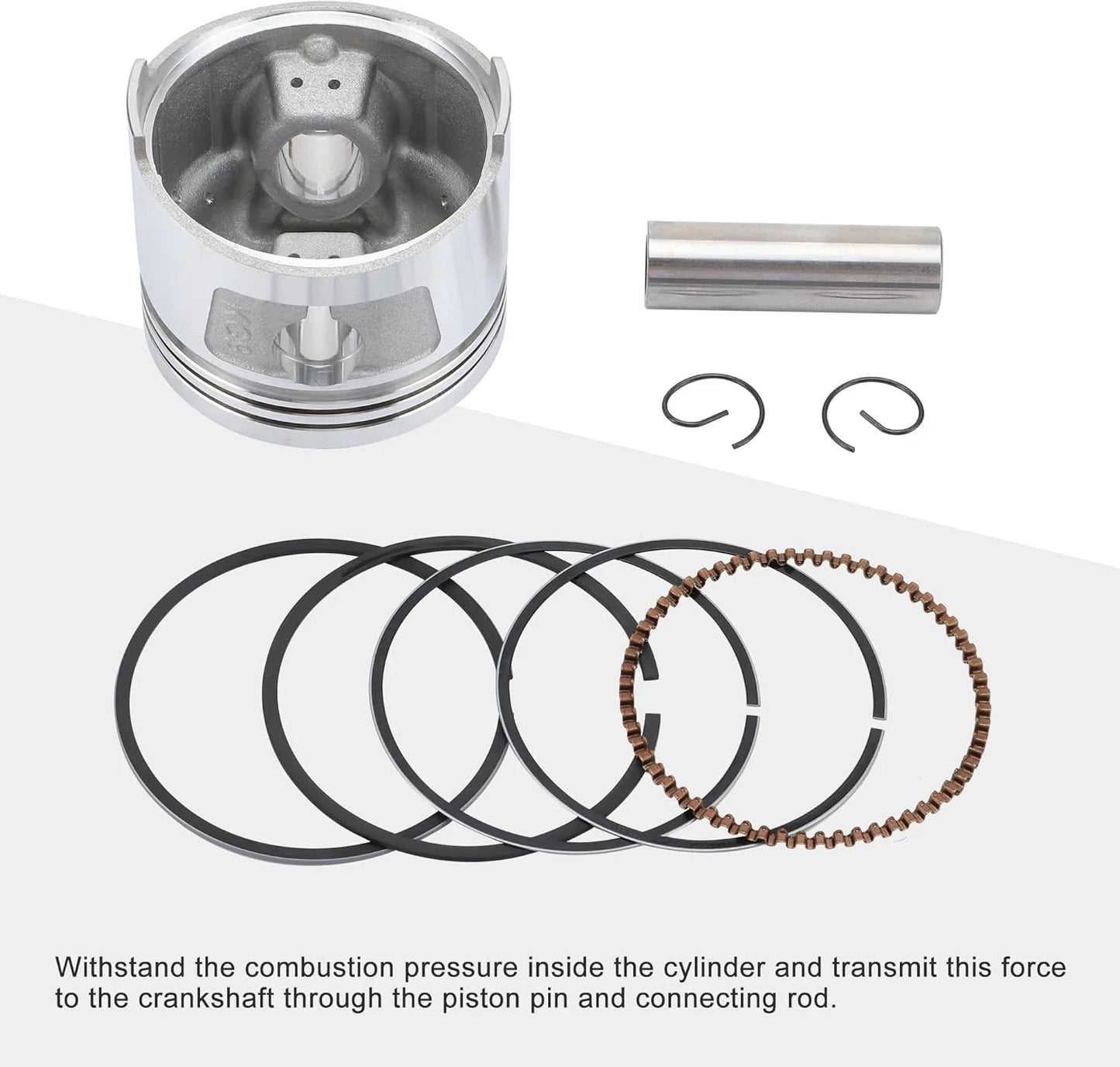 62mm Piston Kit for CG150 150cc Vertical Engine - goofitmoto