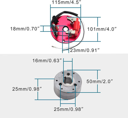 GOOFIT Internal Rotor Stator Kit for 50cc–150cc Pit Dirt Bike