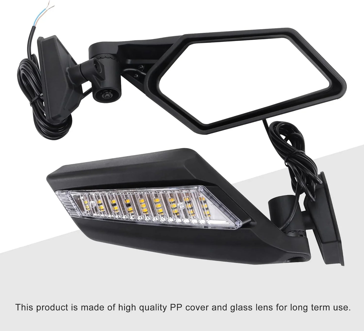 Integrated LED Turn Signal Side Mirrors for Can-Am Maverick X3 (2017-2022) - goofitmoto