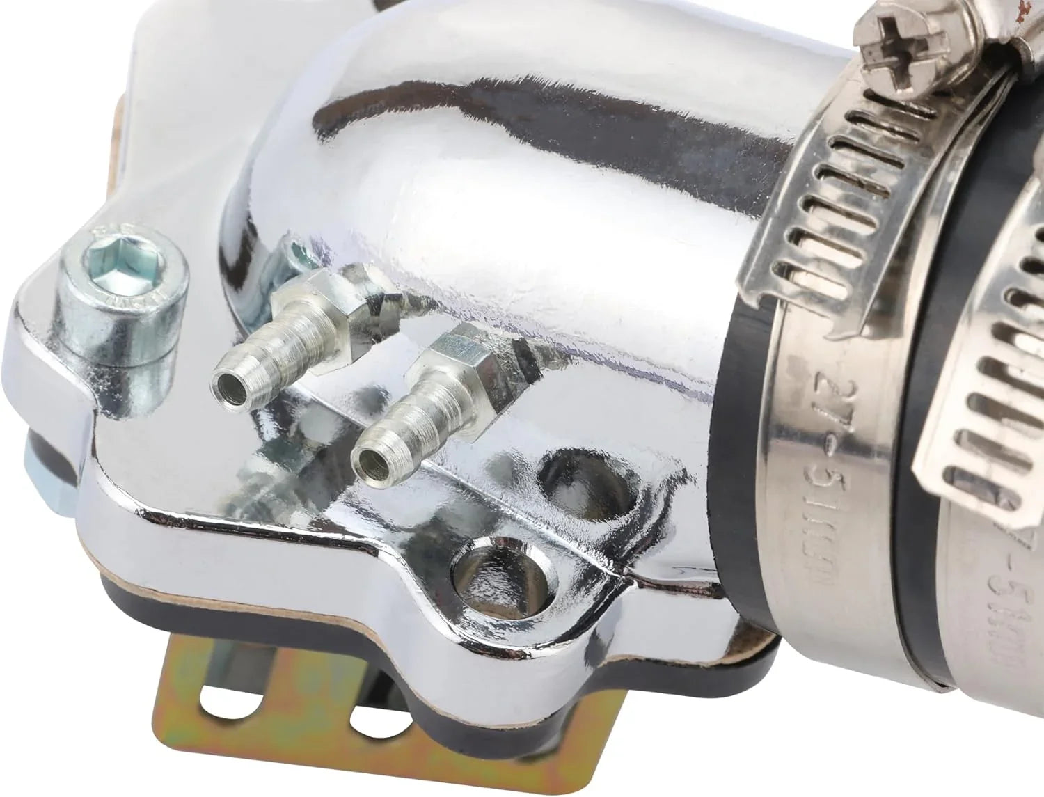 Intake Manifold & Reed Valve Set for 2-Stroke 50cc 90cc Minarelli 1E40QMB Engine - goofitmoto