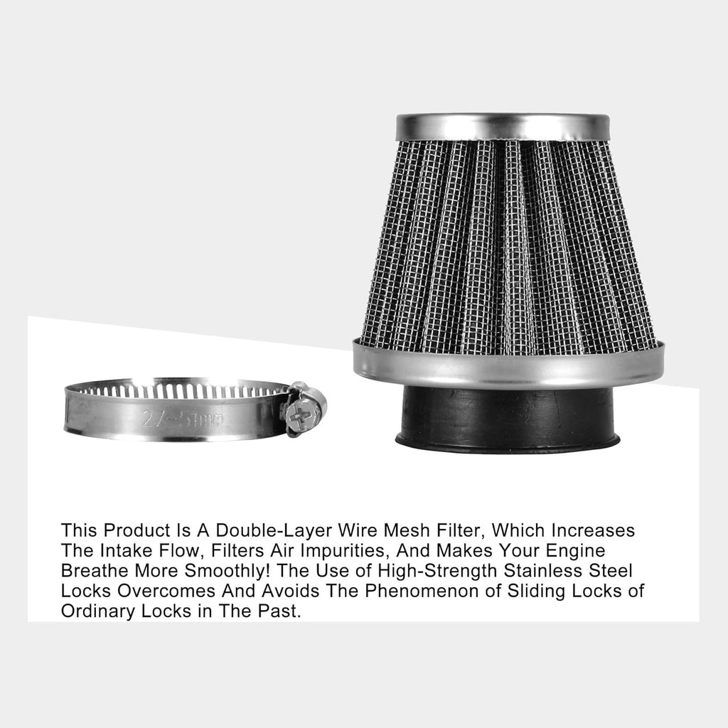 GOOFIT 44mm Air Filter Replacement for CB CG 200cc 250cc Gy6 150cc Engine ATV Quad 4 Wheeler Go Kart Buggy Scooter Moped Dirt Bike