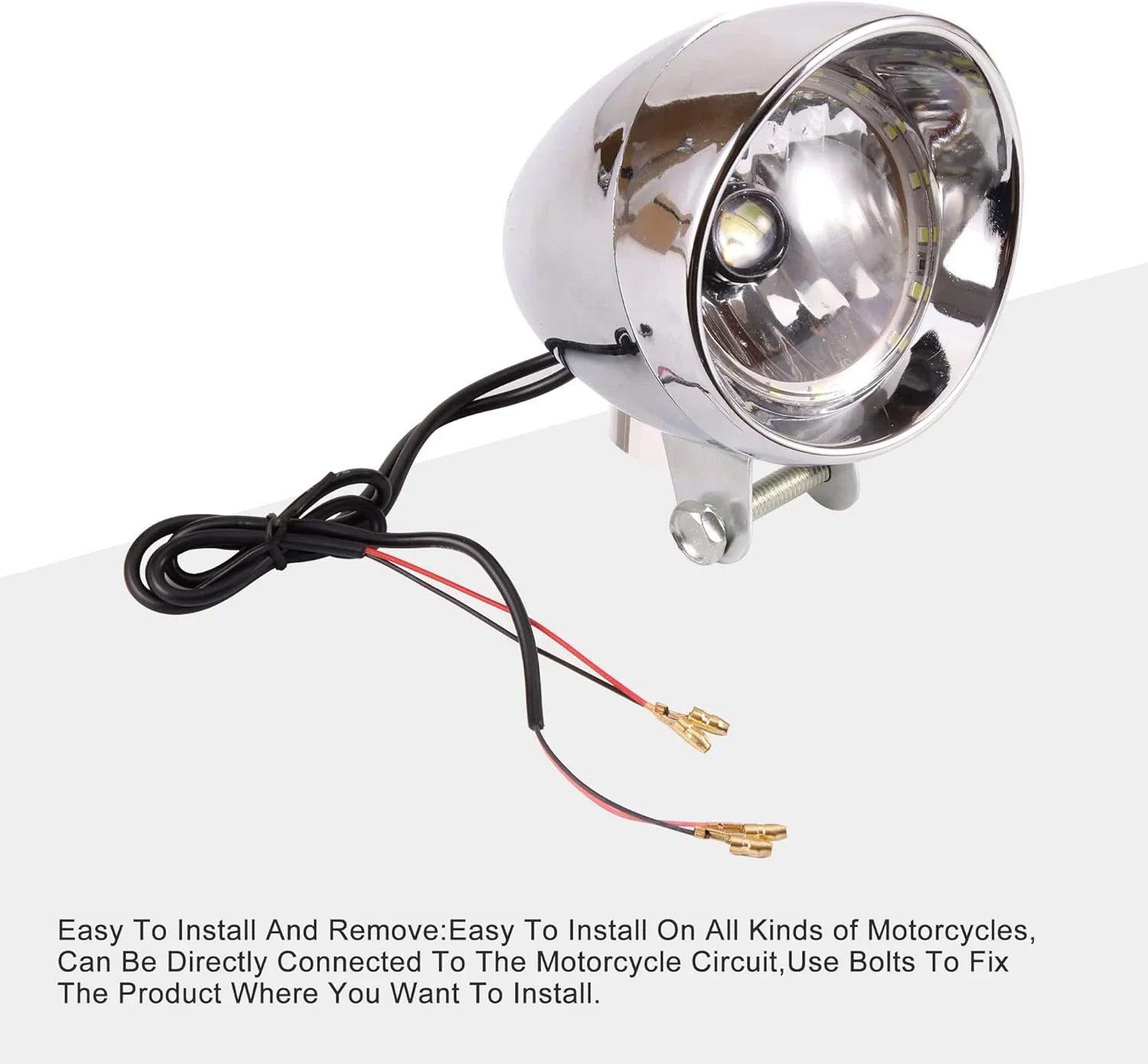 12V Motorcycle Headlight for Scooter ATV Cruiser Chopper - goofitmoto
