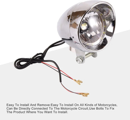12V Motorcycle Headlight for Scooter ATV Cruiser Chopper - goofitmoto