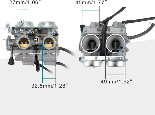Twin Double-Cylinder Carburetor for Honda Rebel CMX250 CA250 250cc Chamber Engines