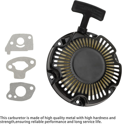 Carburetor 19mm & Pull Start Recoil Kit for 97cc 2.8HP Mini Bike | Doodlebug DB30, Motovox MBX10 MBX11