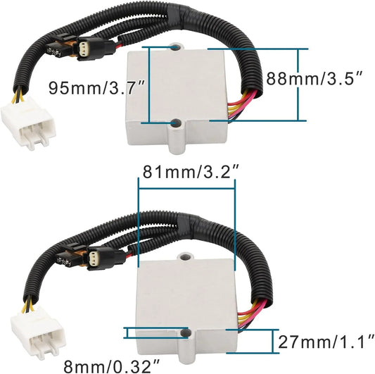 Voltage Regulator Rectifier for Arctic Cat M6000, M8000, ZR6000, ZR8000 | OEM 0630-366 - goofitmoto