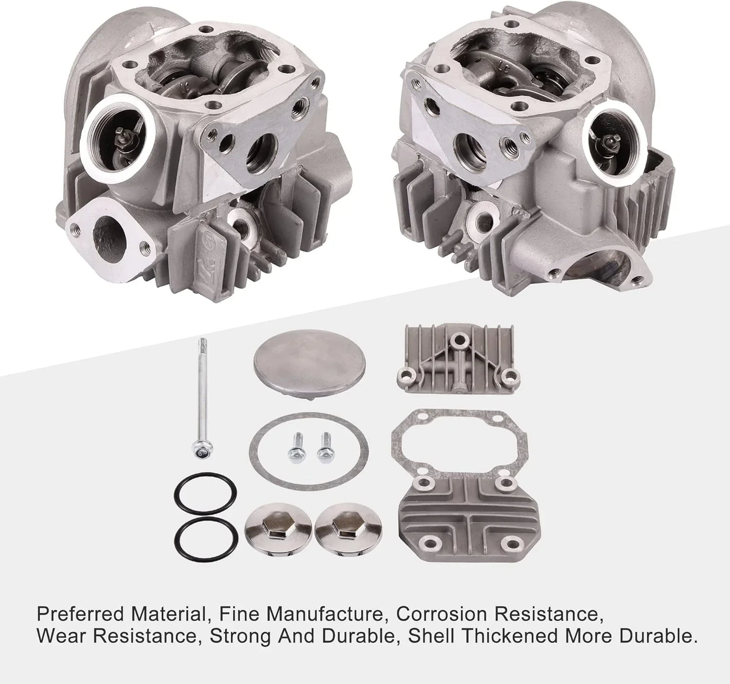 47mm Cylinder Head Assembly for 4-Stroke 70cc ATV Go Kart Scooter Dirt Bike - goofitmoto