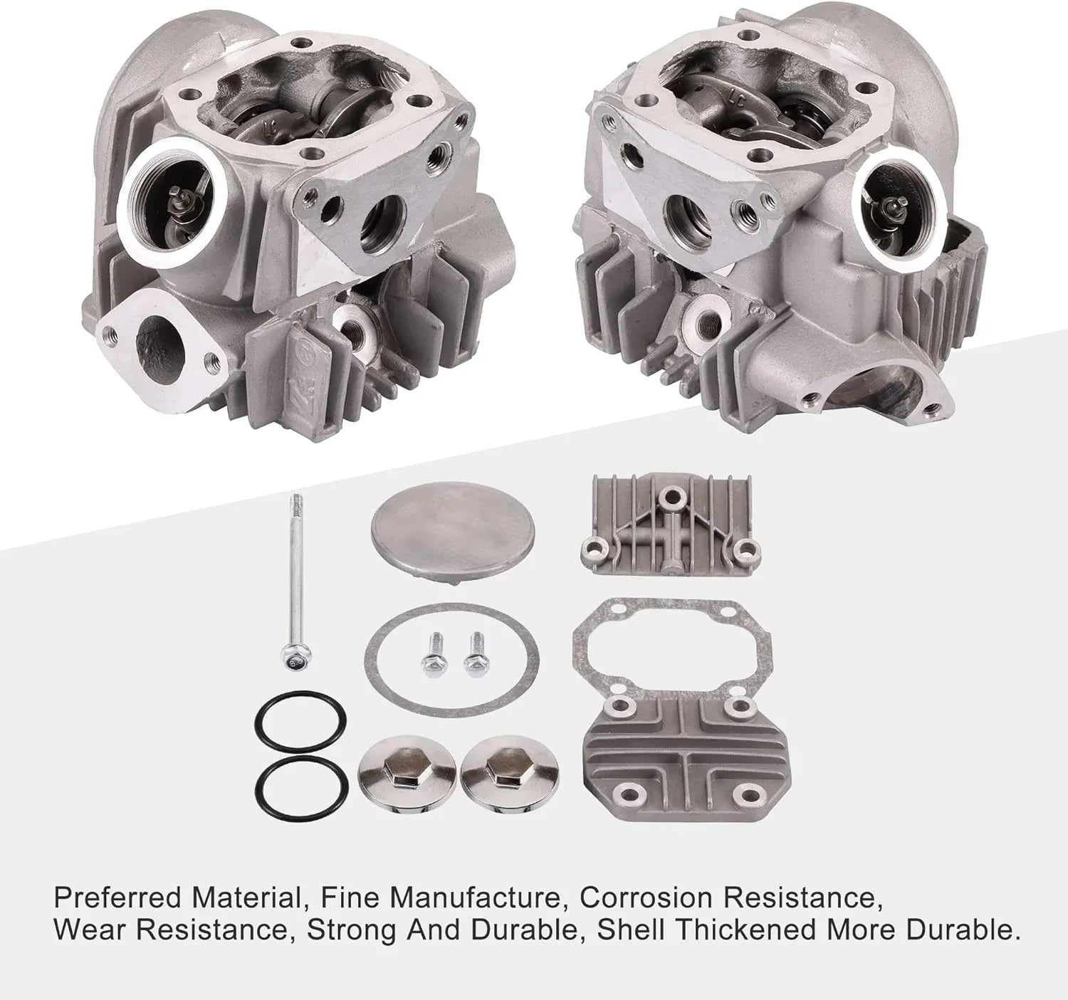 47mm Cylinder Head Assembly for 4-Stroke 70cc ATV Go Kart Scooter Dirt Bike - goofitmoto