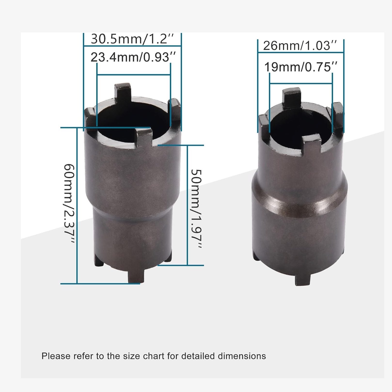 GOOFIT 19mm 23mm Bipolar Clutch Hub Tool Clutch Lock Nut Spanner Wrench Replacement for 50cc 70cc 90cc 110cc 125cc Taotao SSR ATV Dirt Bike