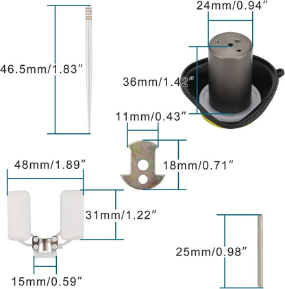 24mm PZ24 Carburetor Repair Rebuild Kit for GY6 150cc ATV Quad Moped Scooter - goofitmoto