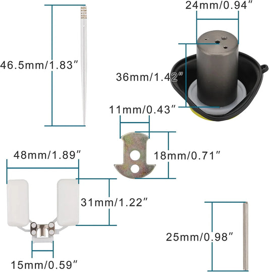 24mm PZ24 Carburetor Repair Rebuild Kit for GY6 150cc ATV Quad Moped Scooter - goofitmoto