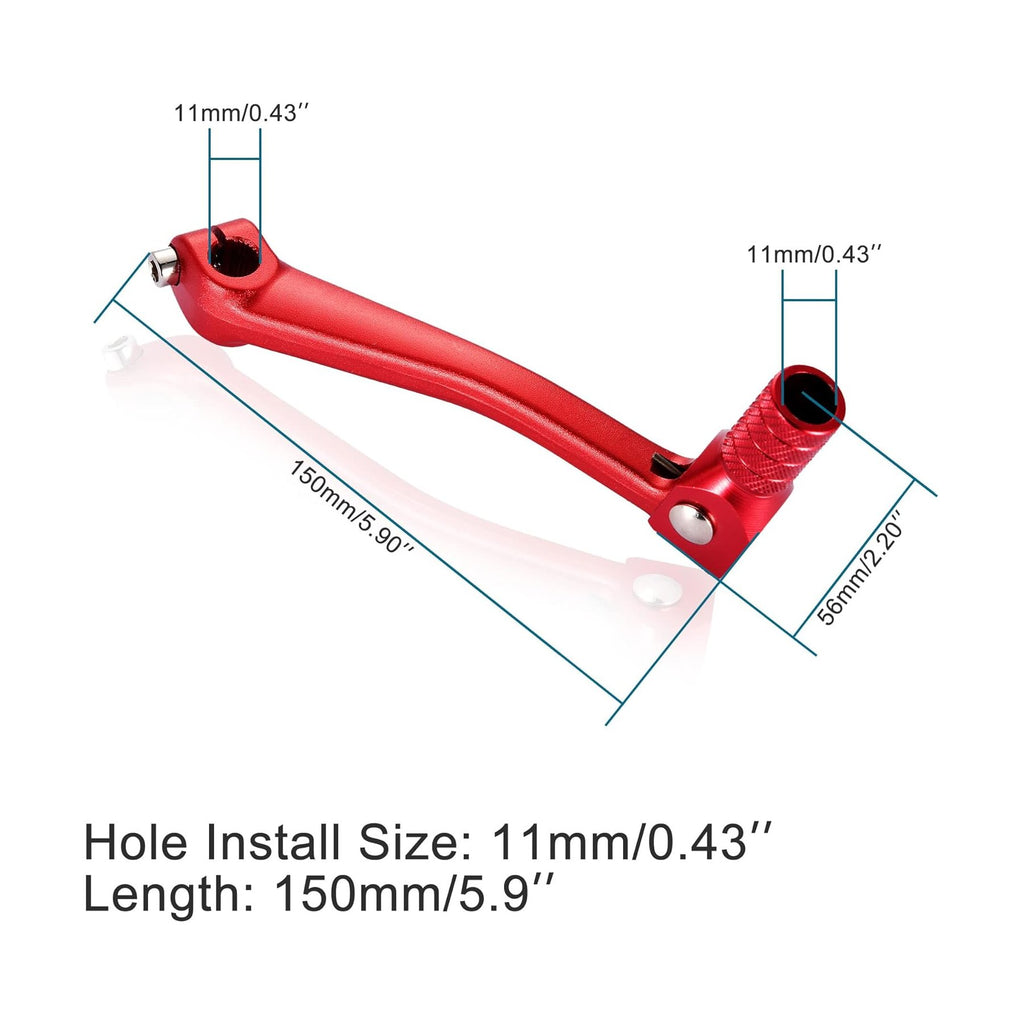 GOOFIT 11mm Folding Gear Shifter Replacement for CRF50 CRF70 CRF XR50 XR70 50cc 70cc 90cc 110cc 125cc Dirt Bike Motorcycle ATV Red
