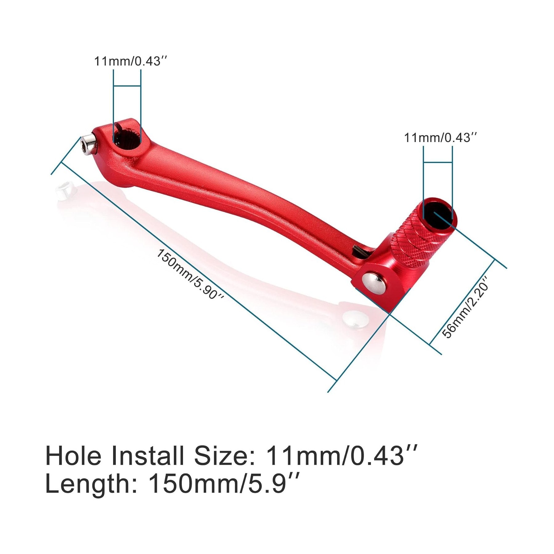 GOOFIT 11mm Folding Gear Shifter Replacement for CRF50 CRF70 CRF XR50 XR70 50cc 70cc 90cc 110cc 125cc Dirt Bike Motorcycle ATV Red