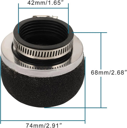 42mm Air Filter for 2-Stroke Engine Bike Moto Scooter - goofitmoto