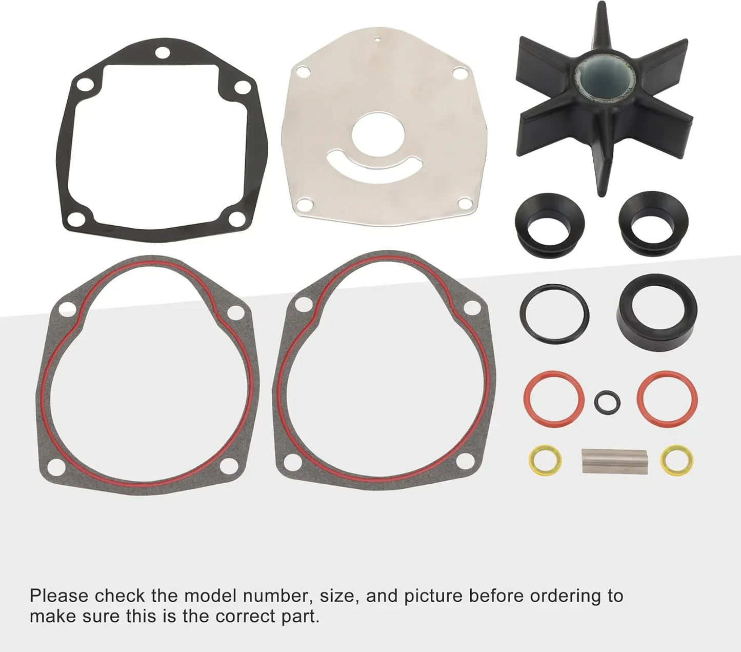 Water Pump Impeller Rebuild Kit for Mercruiser Alpha One Gen 2 - goofitmoto