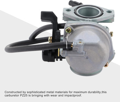 Carburetor PZ25 25mm Hand Choke with Air Filter for 125cc 140cc ATV, Pit Bike