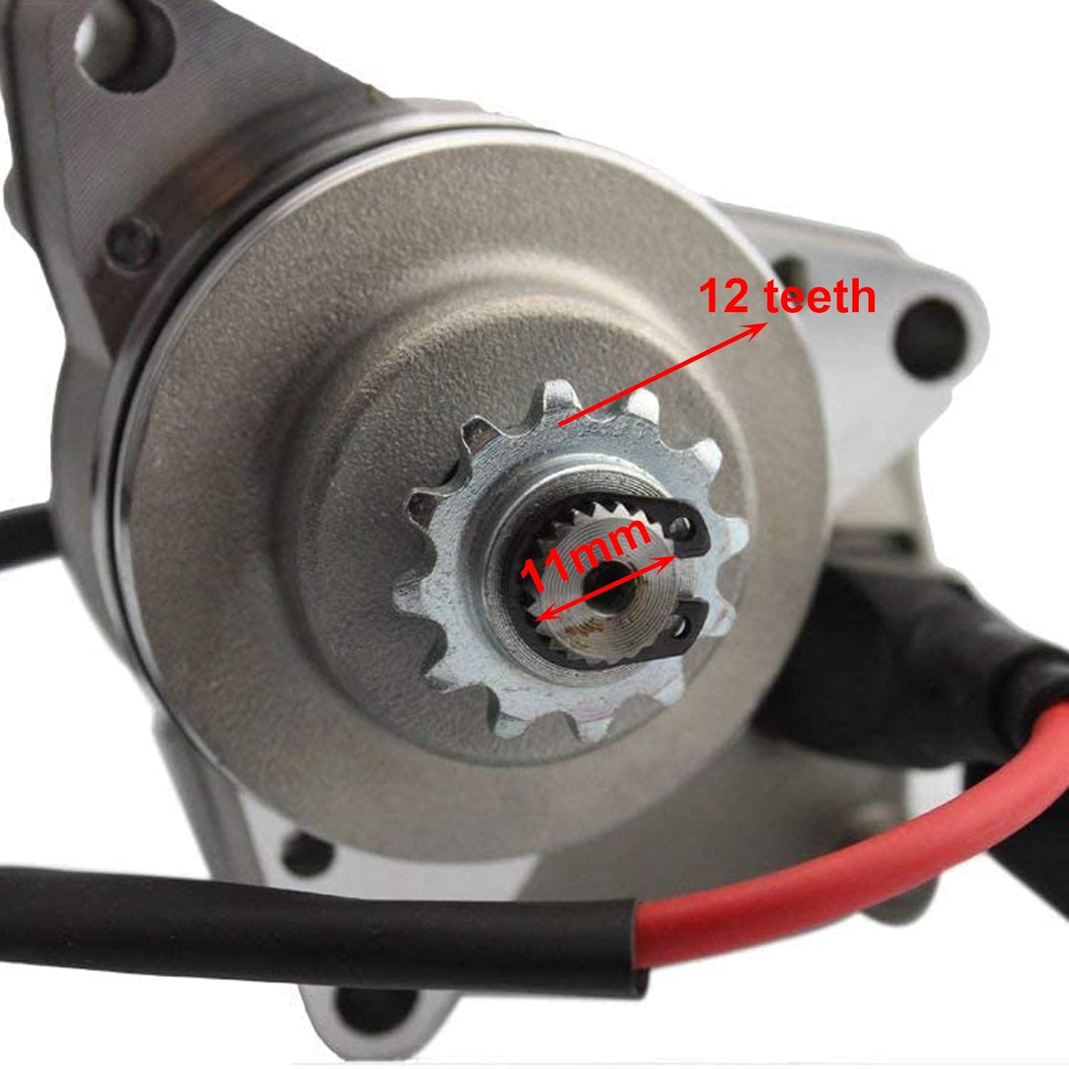 GOOFIT Electric Starter Motor Chinese Down-mounted Engine Motor Replacement for Motorcycle ATV 50cc 70cc 90cc 110cc I St01