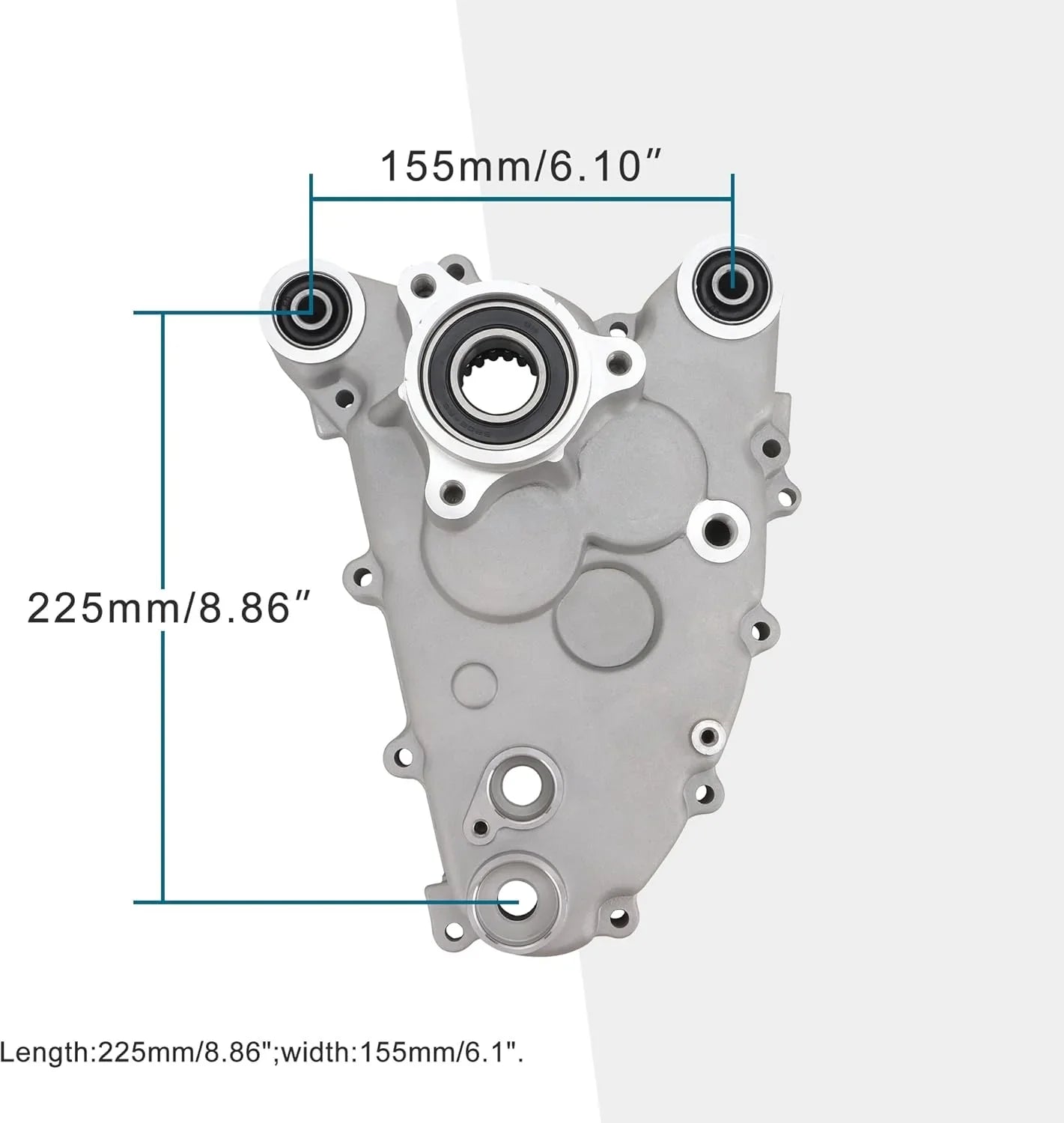 Right Side Crankcase Clutch Cover with Gasket for GY6 Scooter - goofitmoto