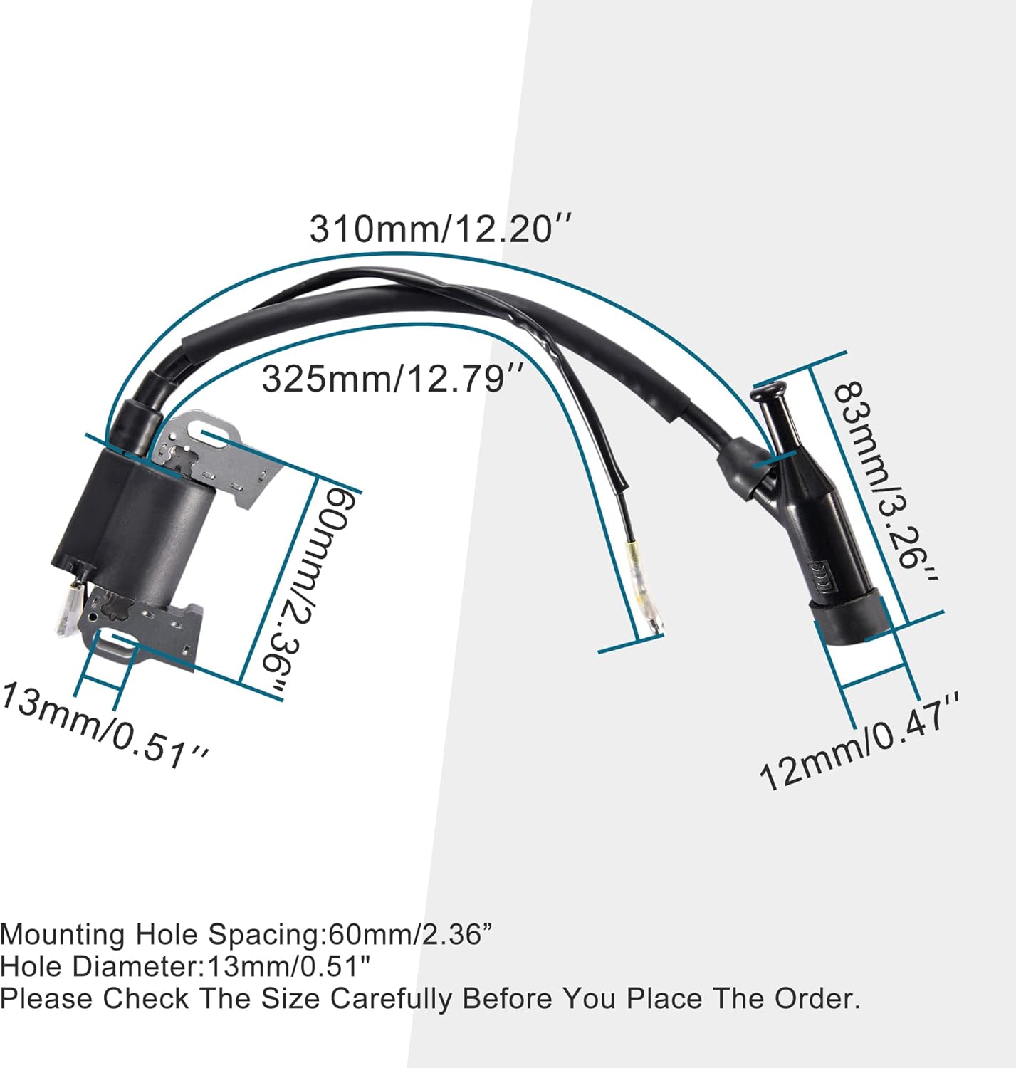 GOOFIT Ignition Coil Magneto Generator Replacement for GX120 GX140 GX160 GX200 Doodlebug Gas 5.5hp 6.5hp Engine Generator Go Kart Lawn Mower