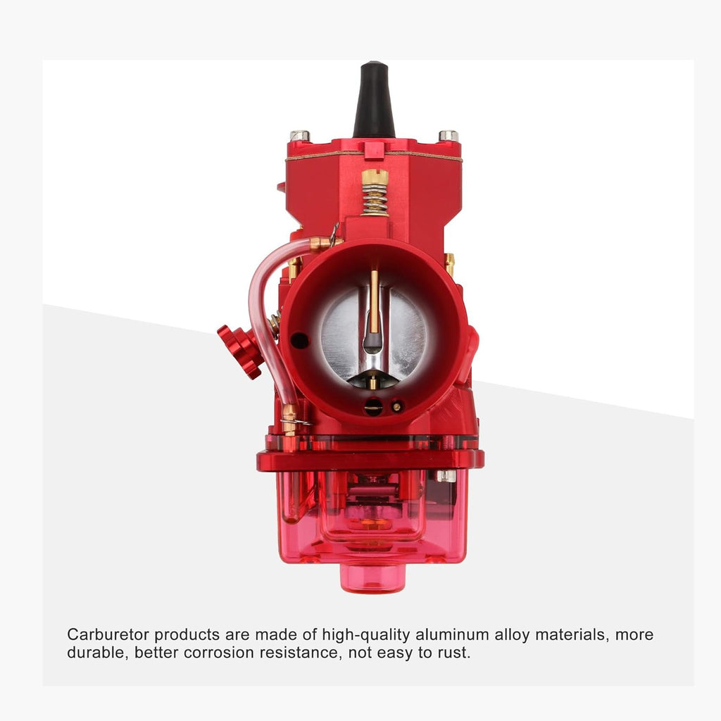 GOOFIT CNC Motorcycle PWK 28-34mm Racing Carburetor Replacement for 125-300cc ATV UTV Dirt Pit Bike Scooter Red